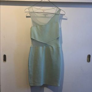 Light green mini dress